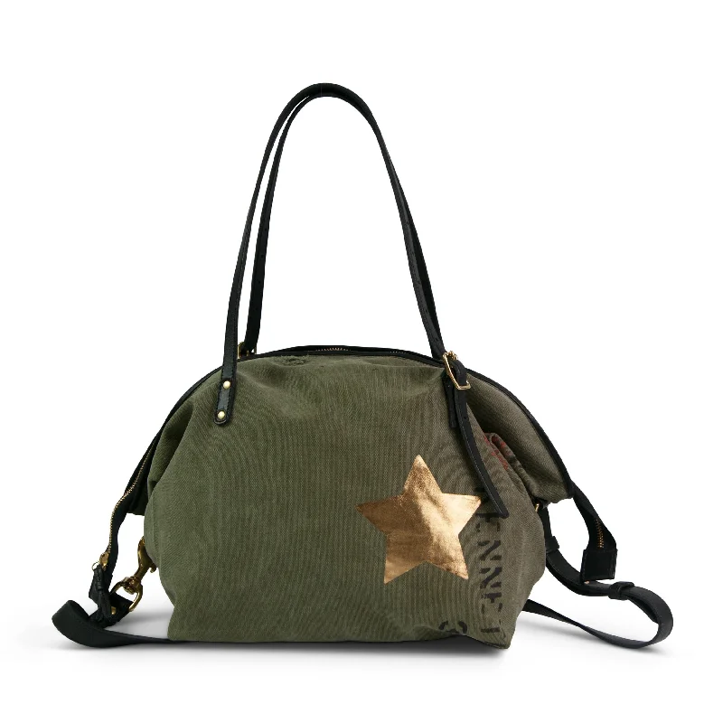 Multi-functional travel backpack with a hidden pocket for valuablesArmy Star Crossbody - Small