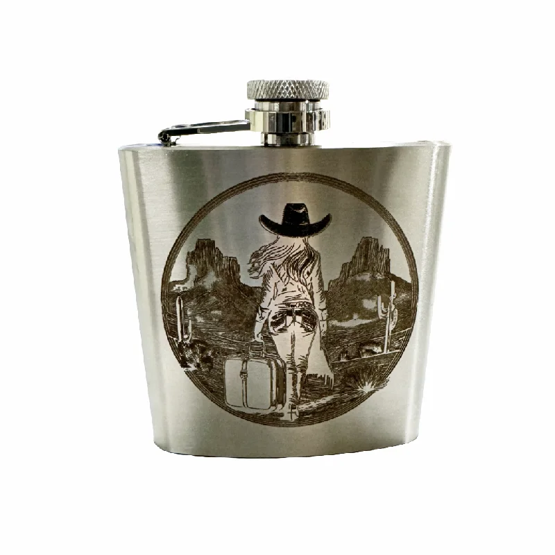 Women's Travel - Friendly Backpack Rain Covers in Transparent MaterialLuggage Lab Stainless Steel Hip Flasks- 6 oz.