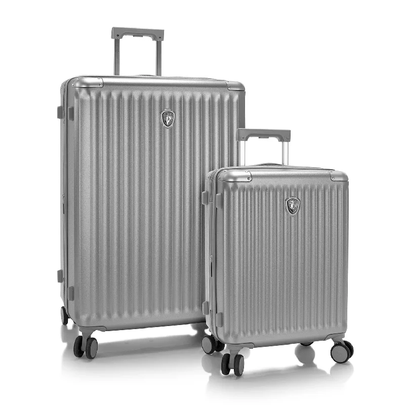 Travel - Size Toiletry Bottles with Leak - Proof Caps in ClearLuxe 2 Piece Luggage Set (21"/30")