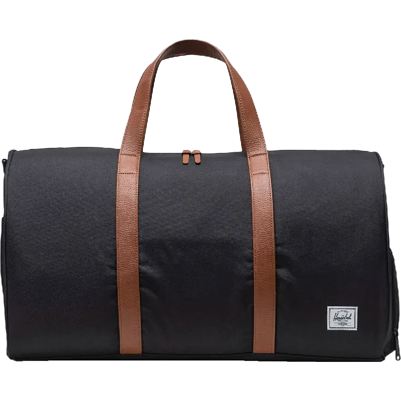 Leather - Trimmed Travel Laptop Sleeves in Burgundy for ProtectionNovel Duffle