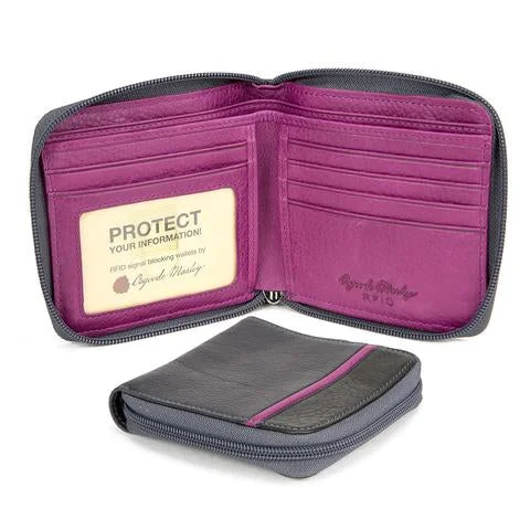 Adjustable Luggage Straps in Pink with Reflective Stripes for Night TravelOsgoode Marley RFID Square Wallet