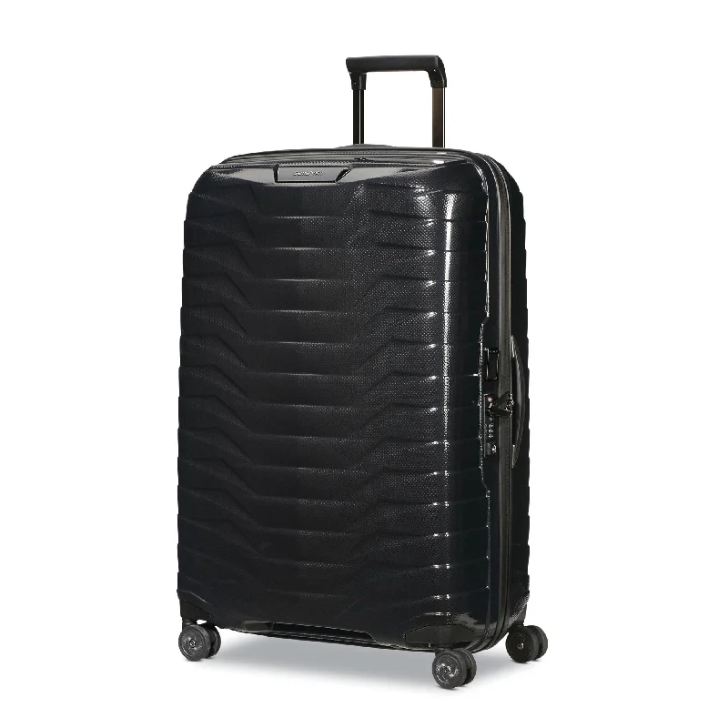 Adjustable Luggage Straps in Pink with Reflective Stripes for Night TravelSamsonite Proxis Large Spinner