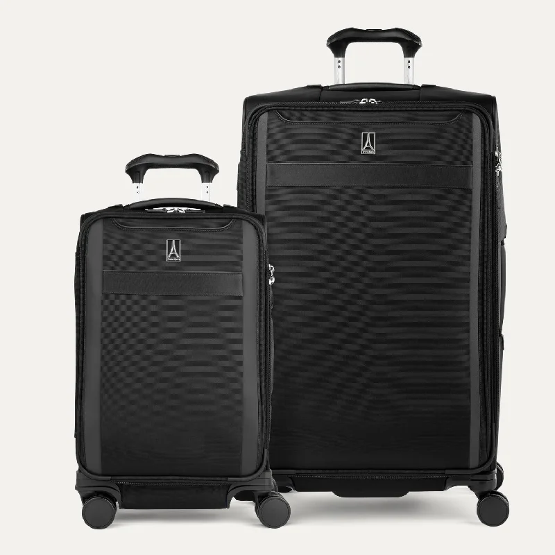 Luxury travel suitcase with a built-in scale for weight controlVersaPack®+ Carry-On / Large Check-In Spinner Set