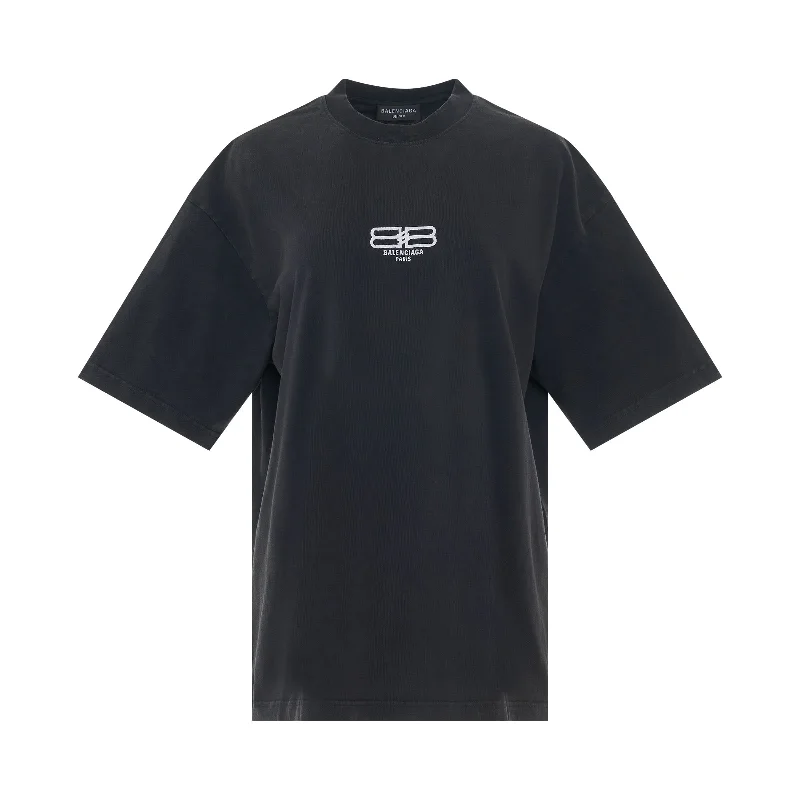 BB License Paris Vintage Jersey T-Shirt in Washed Black