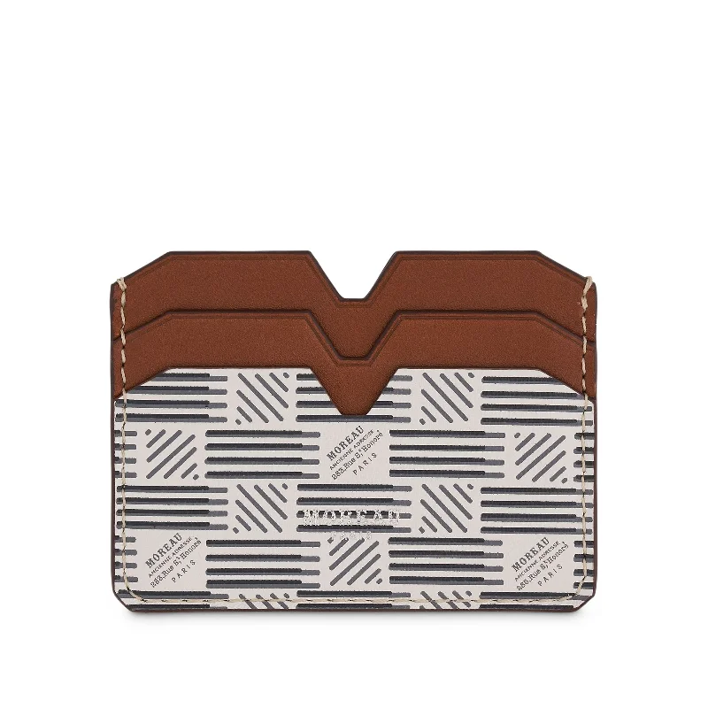 CM 4CC Cardholder in White/Brown