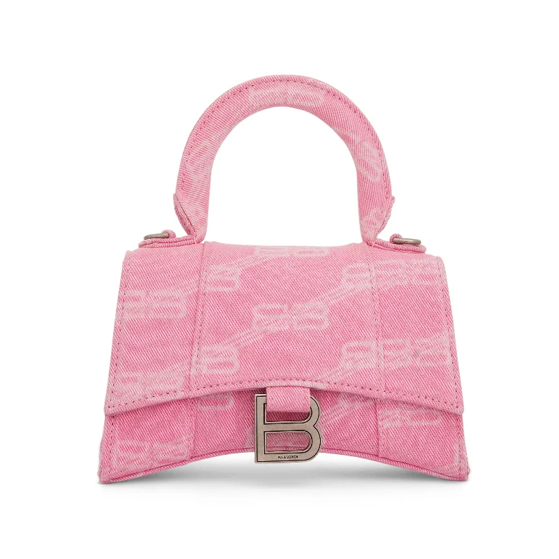 Hourglass XS BB Monogram Bag in Pink