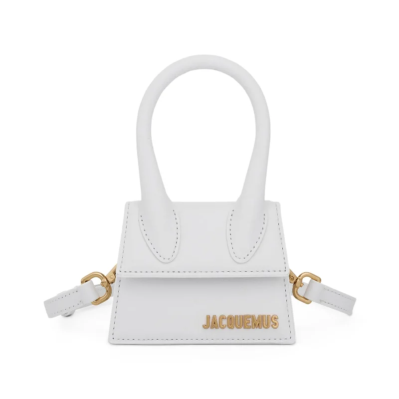 Le Chiquito Mini Leather Bag in White