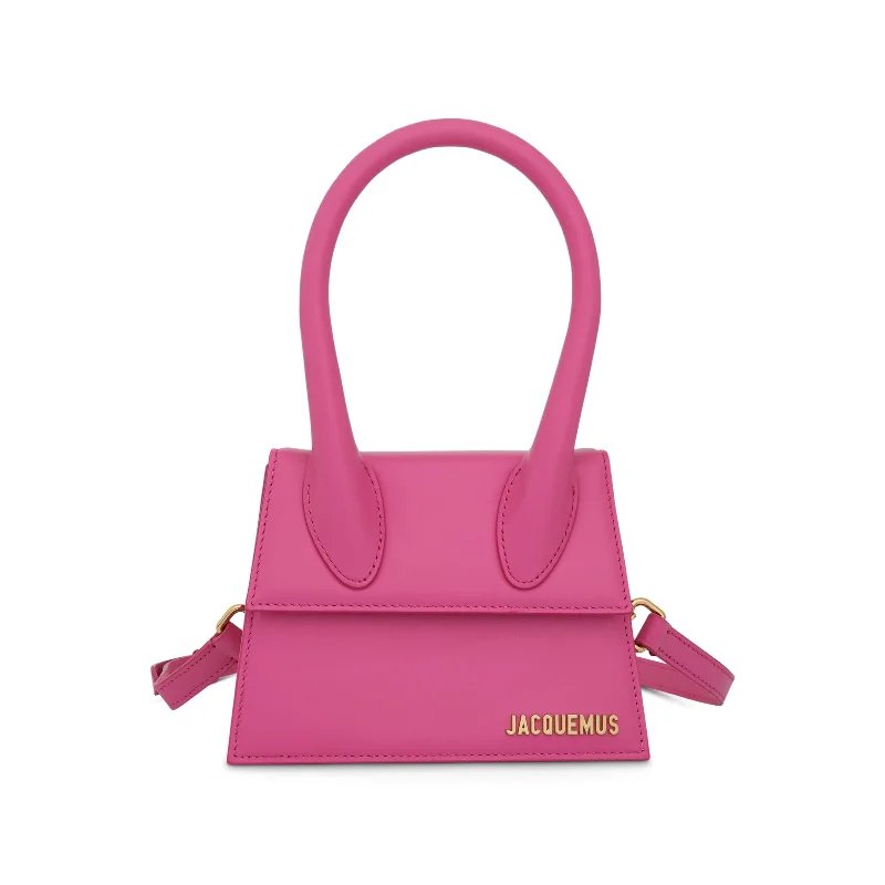 Le Chiquito Moyen Leather Bag in Pink