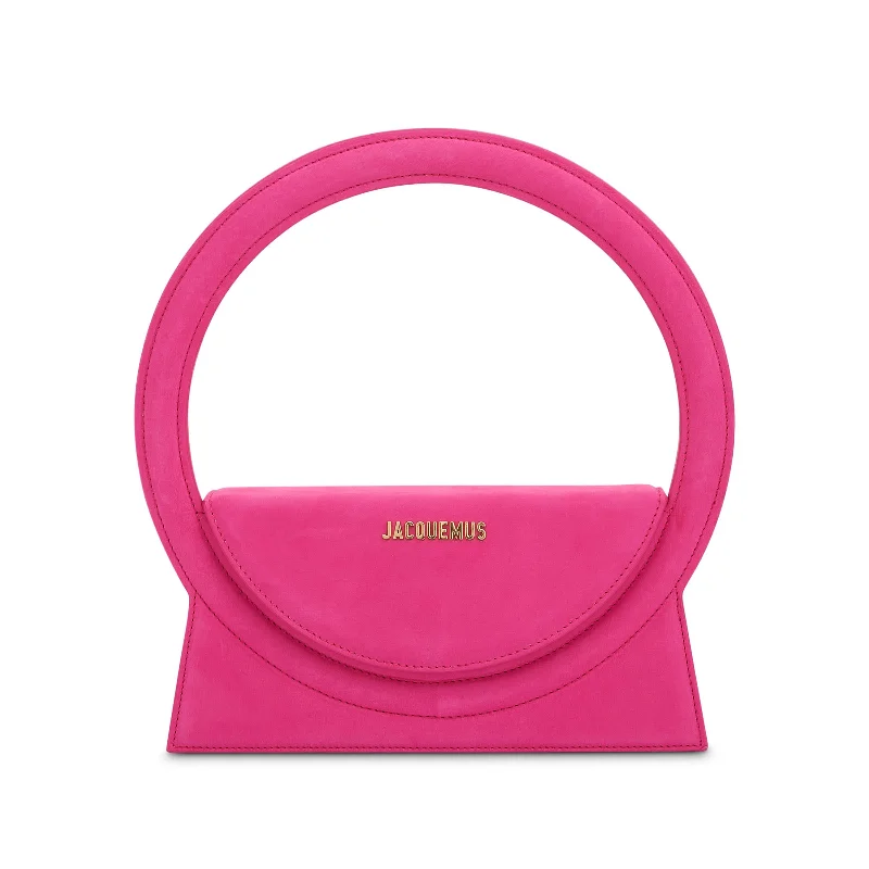 Le Sac Rond Circle Purse in Dark Pink