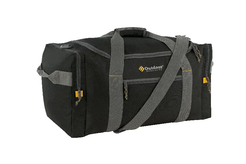 Reinforced Canvas - Lined Nylon Duffel Bag in Charcoal for Added Durability on Rough JourneysMountain Duffel Bag