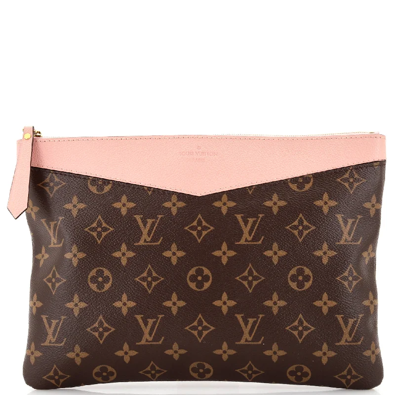 Quilted Leather Evening Bag in Gray for Sophisticated EventsPallas Beauty Case Monogram Canvas