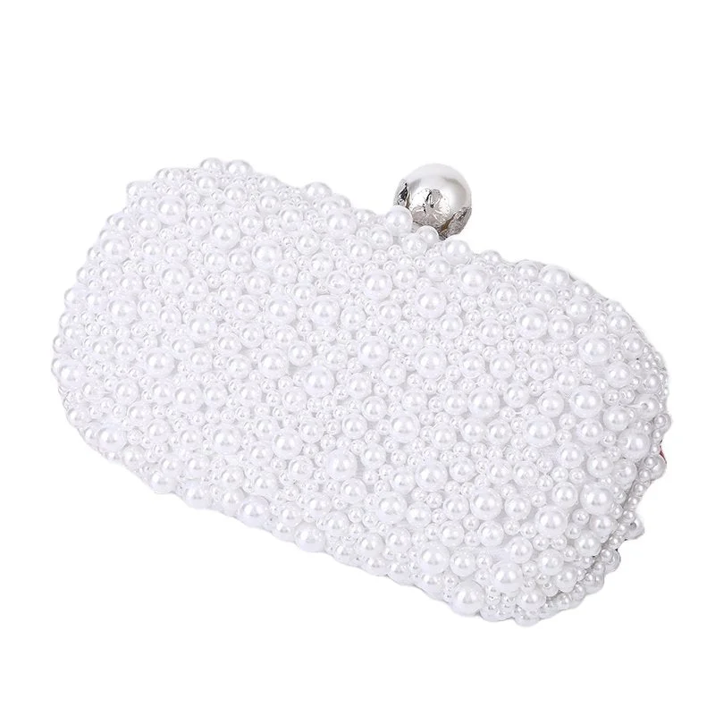 Pearl - Embellished Clutch in Cream for Bridal ShowersPearl clutch