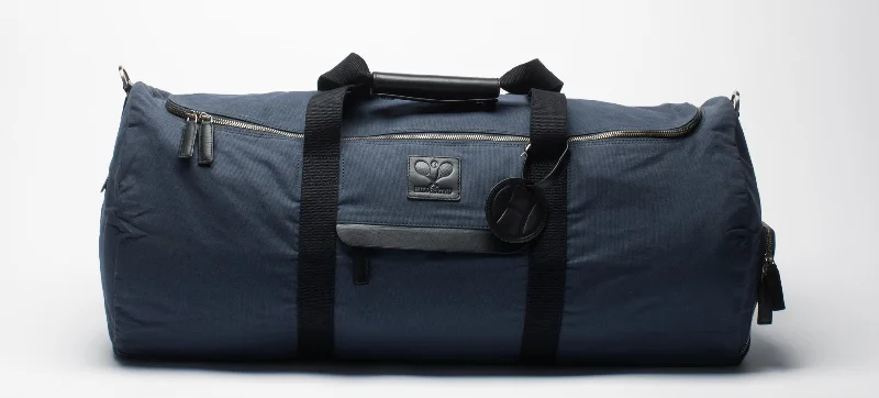 Duffel Bag with a Dedicated Shoe Compartment in Khaki for Gym RegularsTennis Duffle Bag Blue