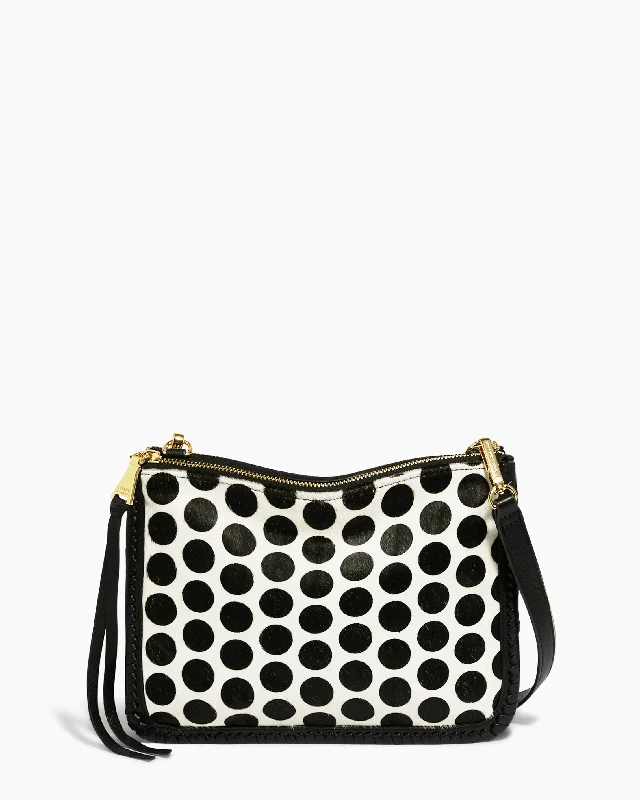 Women's Crossbody Bag with Chain Strap in Gold for a Glamorous TouchFamous Double Top Zip Crossbody